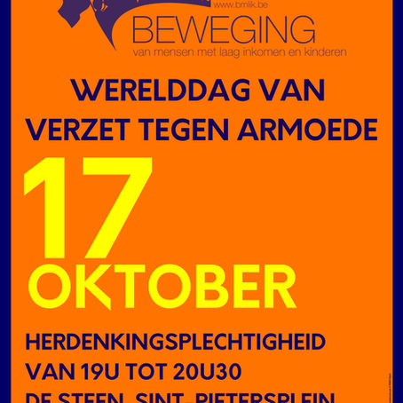 17 oktober 2025: Werelddag van Verzet tegen Armoede