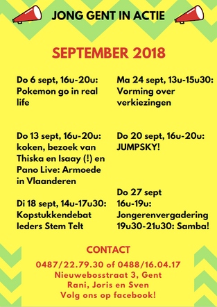 Wat doet JGiA in september?