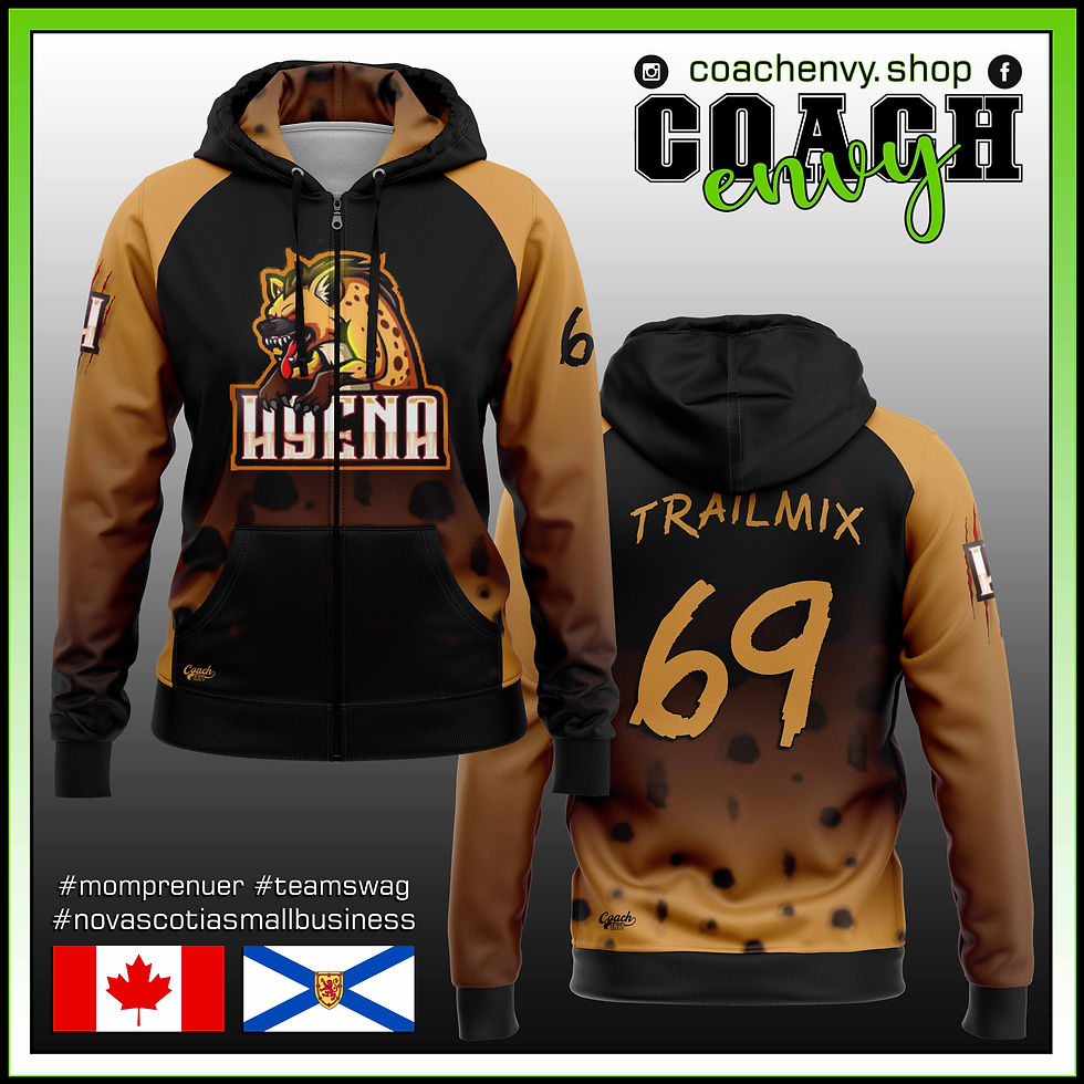 Hyenas Softball Zipper Hoodie