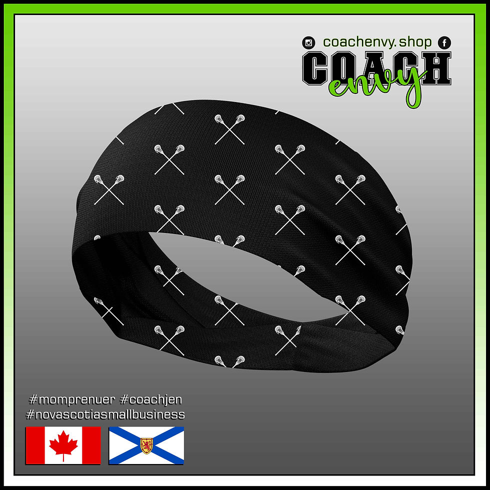 Lacrosse Headband (Black) - CLEARANCE