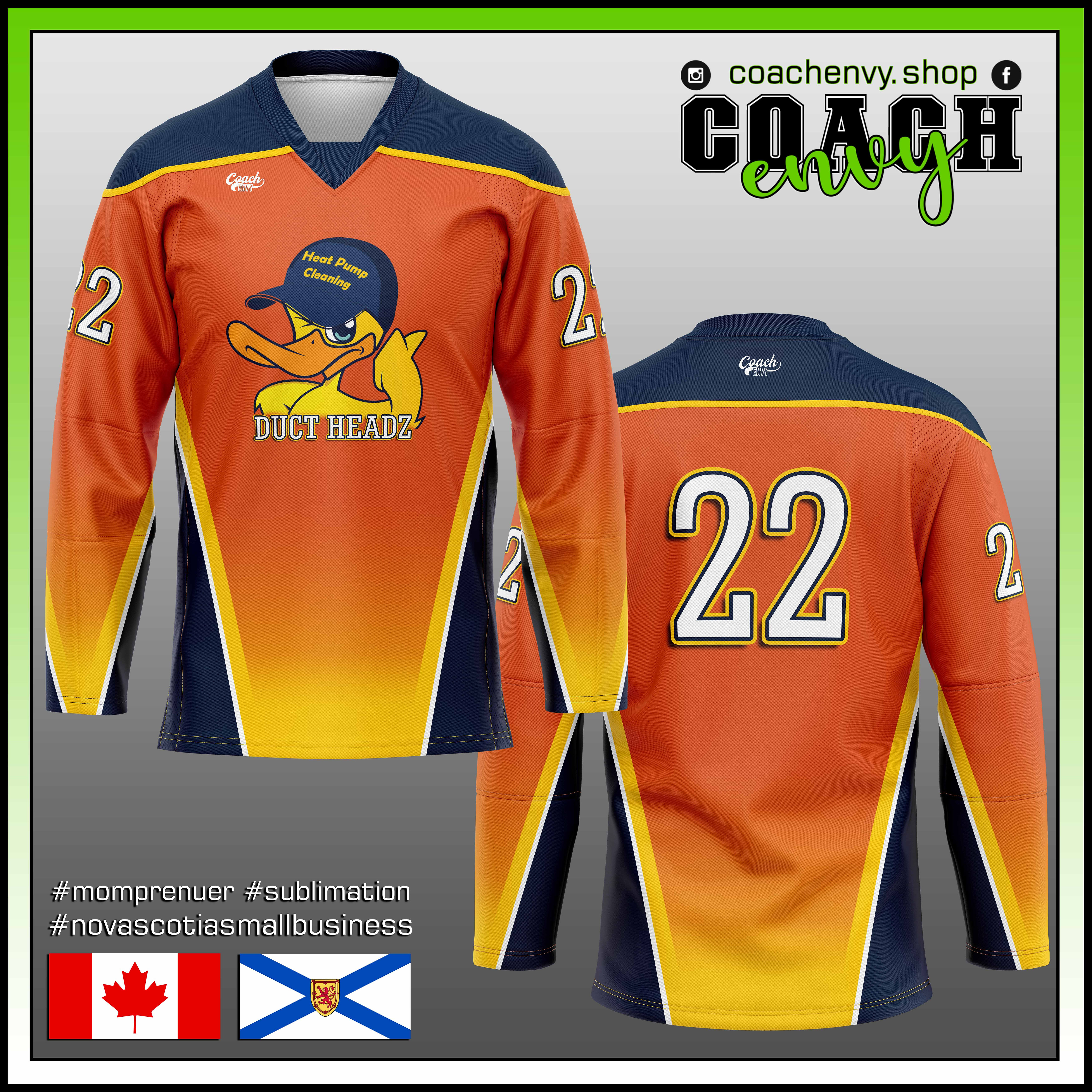Duct Headz Hockey Jersey