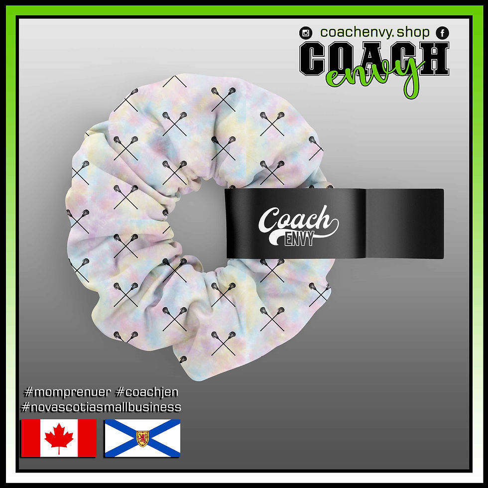 Lacrosse Hair Scrunchie (Pastel) - CLEARANCE