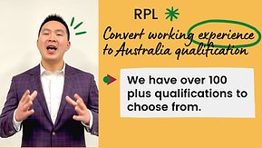 RPL Banner - convert working experience to Australia qualification Leo Le Education