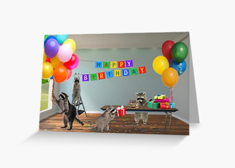Digital Collage Birthday Card
