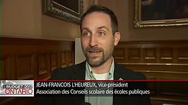 Jean-François L'Heureux | Téléjournal Ontario | Radio-Canada: Université franco-ontarienne et budget provincial | 2017