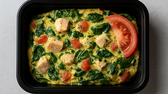 Chicken & Spinach Frittata