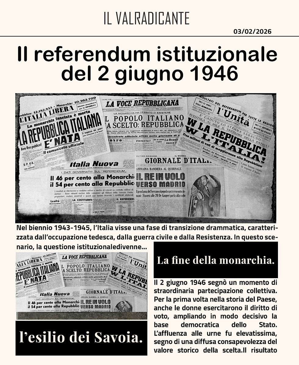 Il referendum istituzionale del 2 giugno 1946