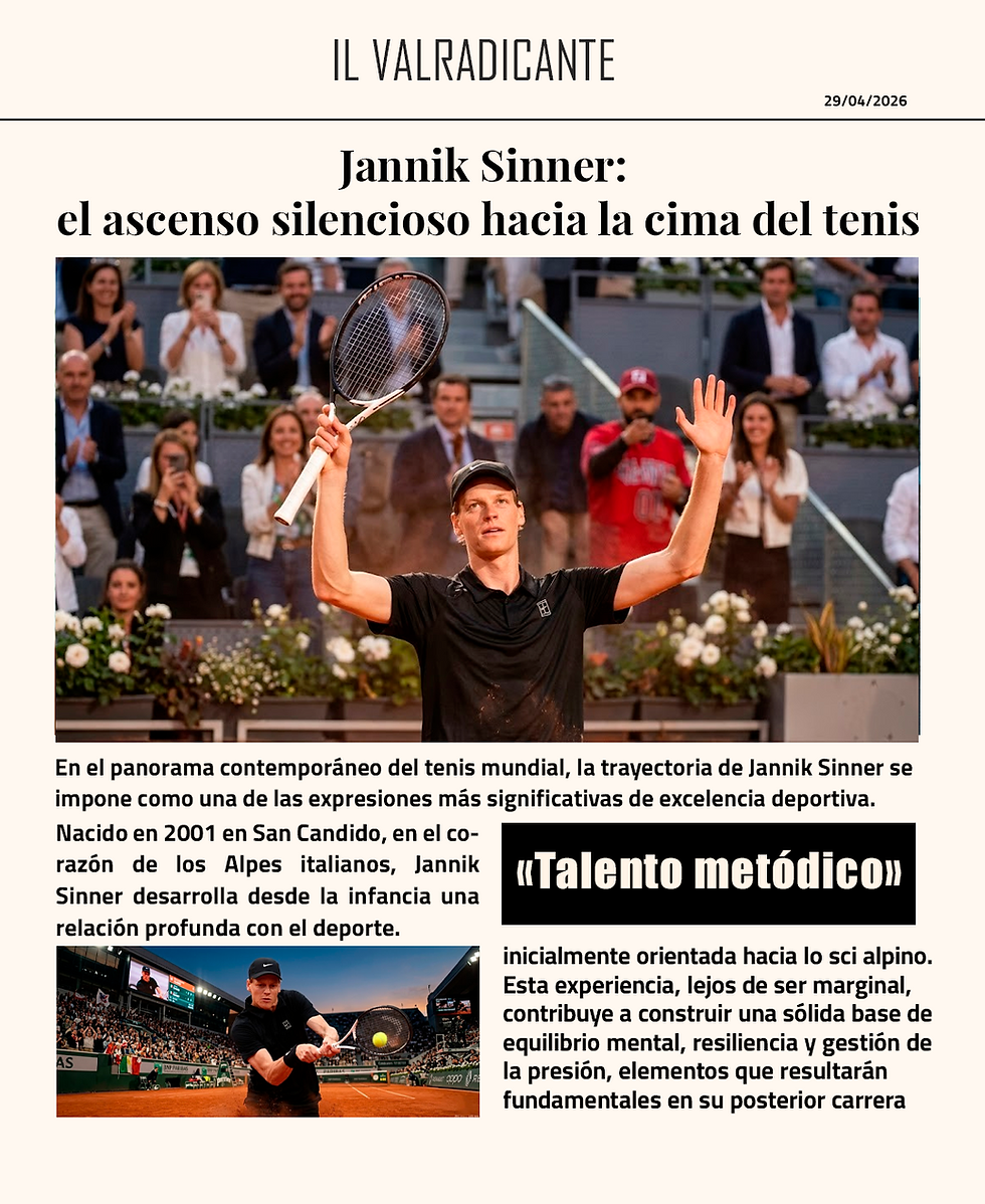 Jannik Sinner: el ascenso silencioso hacia la cima del tenis mundial