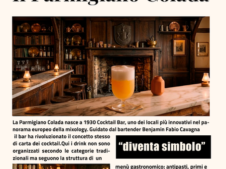 La Parmigiano Colada non è solo un drink, ma un simbolo della trasformazione in atto nella mixology contemporanea.