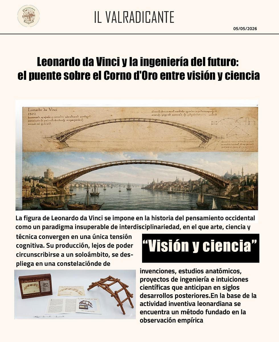 Leonardo da Vinci y la ingeniería del futuro: el puente sobre el Corno d'Oro entre visión y ciencia