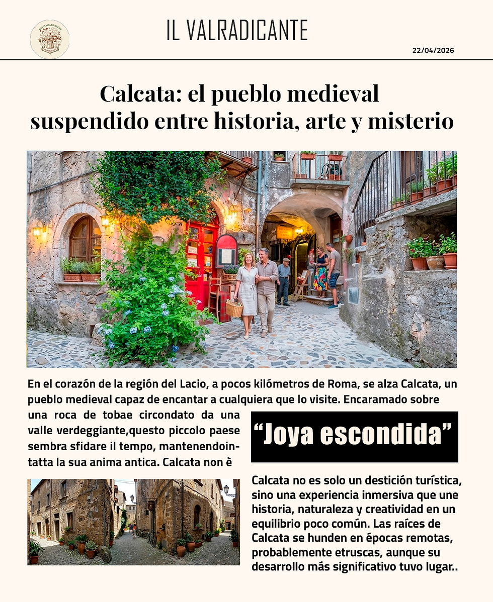 Calcata: el pueblo medieval suspendido entre historia, arte y misterio