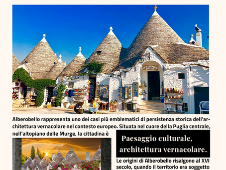 Alberobello: paisaje cultural, arquitectura vernácula y memoria histórica del Mediterráneo