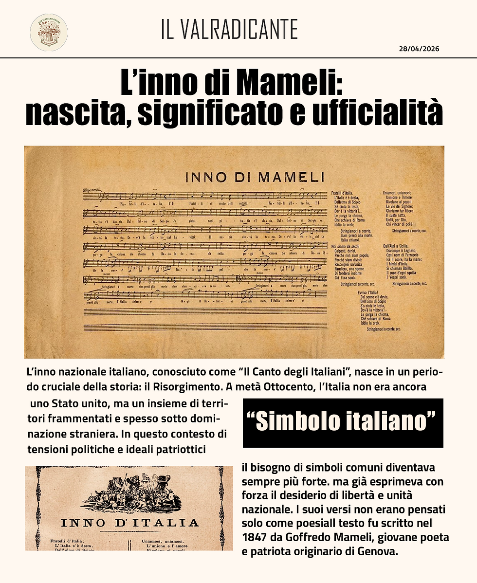 L’inno di Mameli: nascita, significato e ufficialità di un simbolo italiano