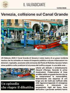 Venezia, colisión en el Gran Canal: análisis de un accidente náutico entre vulnerabilidad técnica y gestión de la seguridad