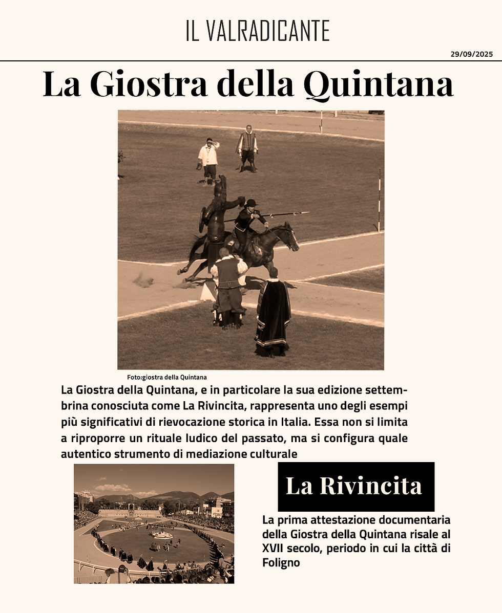 La Giostra della Quintana – La Rivincita: tra memoria storica e spettacolo contemporaneo