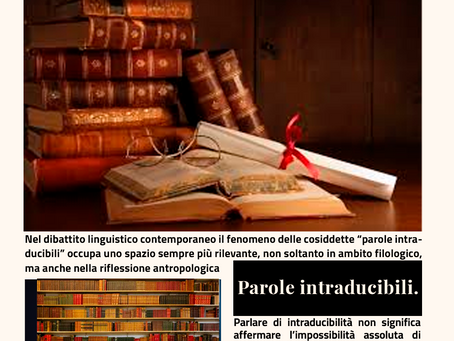 Parole intraducibili e identità culturale: il lessico come specchio della società italiana