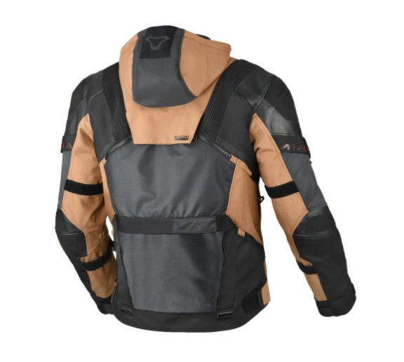 Miniaturbild: Macna Tryton wasserdichte Motorrad Leder-/Textiljacke