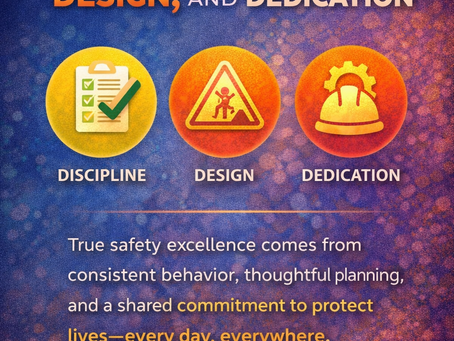 Safety Is Not Luck — It Is Discipline, Design, and Dedication