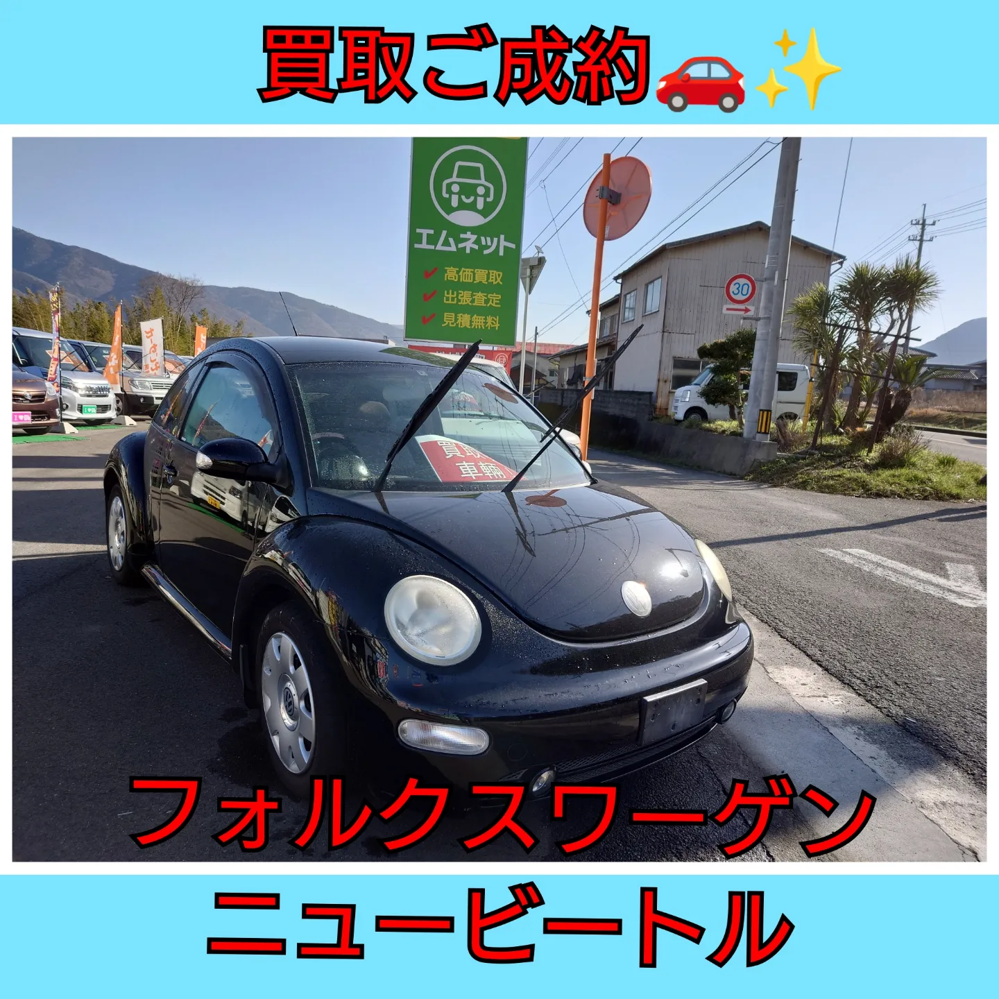 【徳島県三好郡】ニュービートル買取ご成約🚗