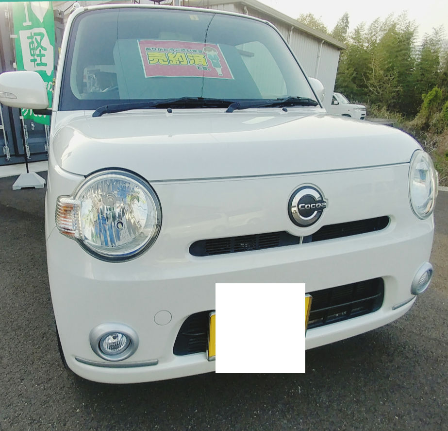 【徳島県三好郡】ダイハツ・ミラココア販売ご成約‼️