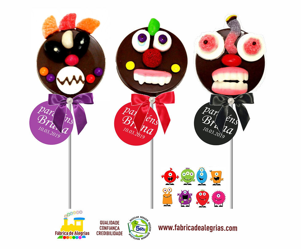 Miniatura: Pirulito de Chocolate mOnstrengO Monstro Monstrinho