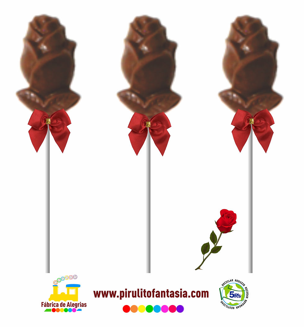 Pirulito Botão de Rosas