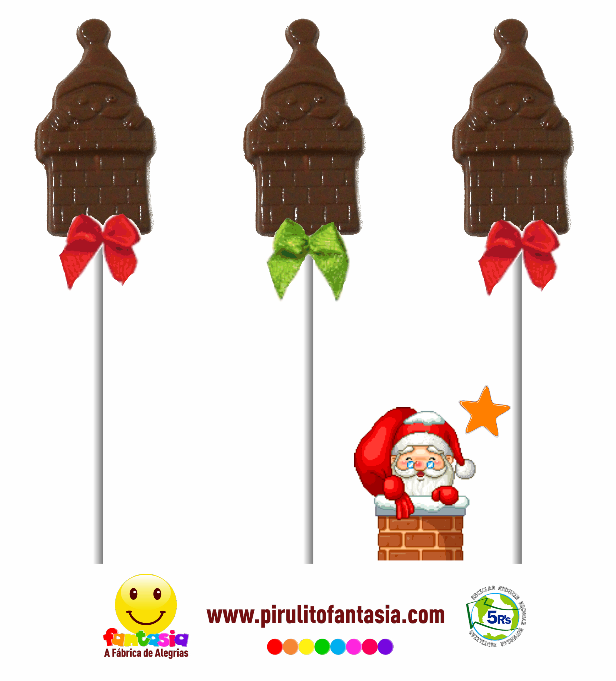 Pirulitos Papai Noel