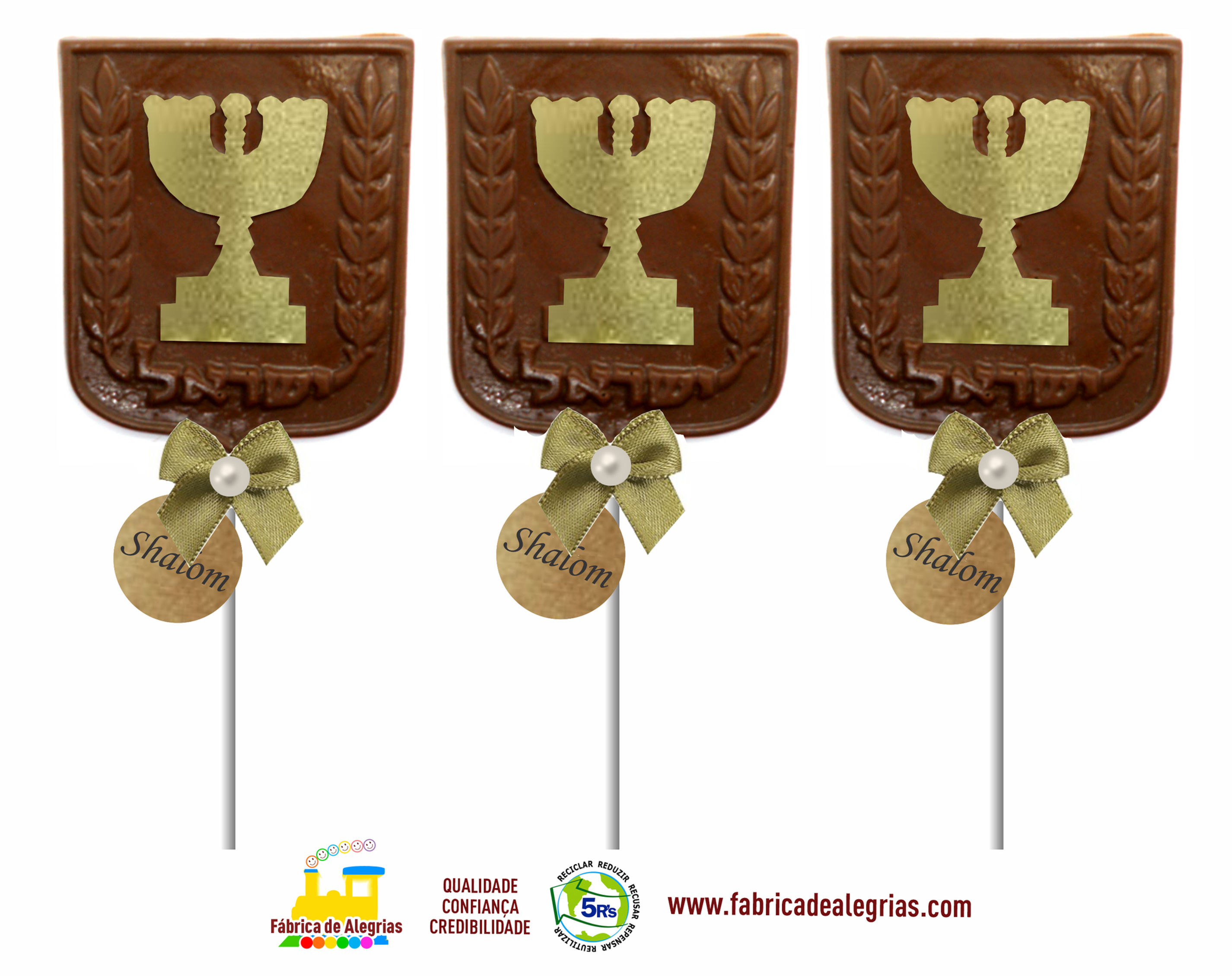 Pirulito de Chocolate Menorá