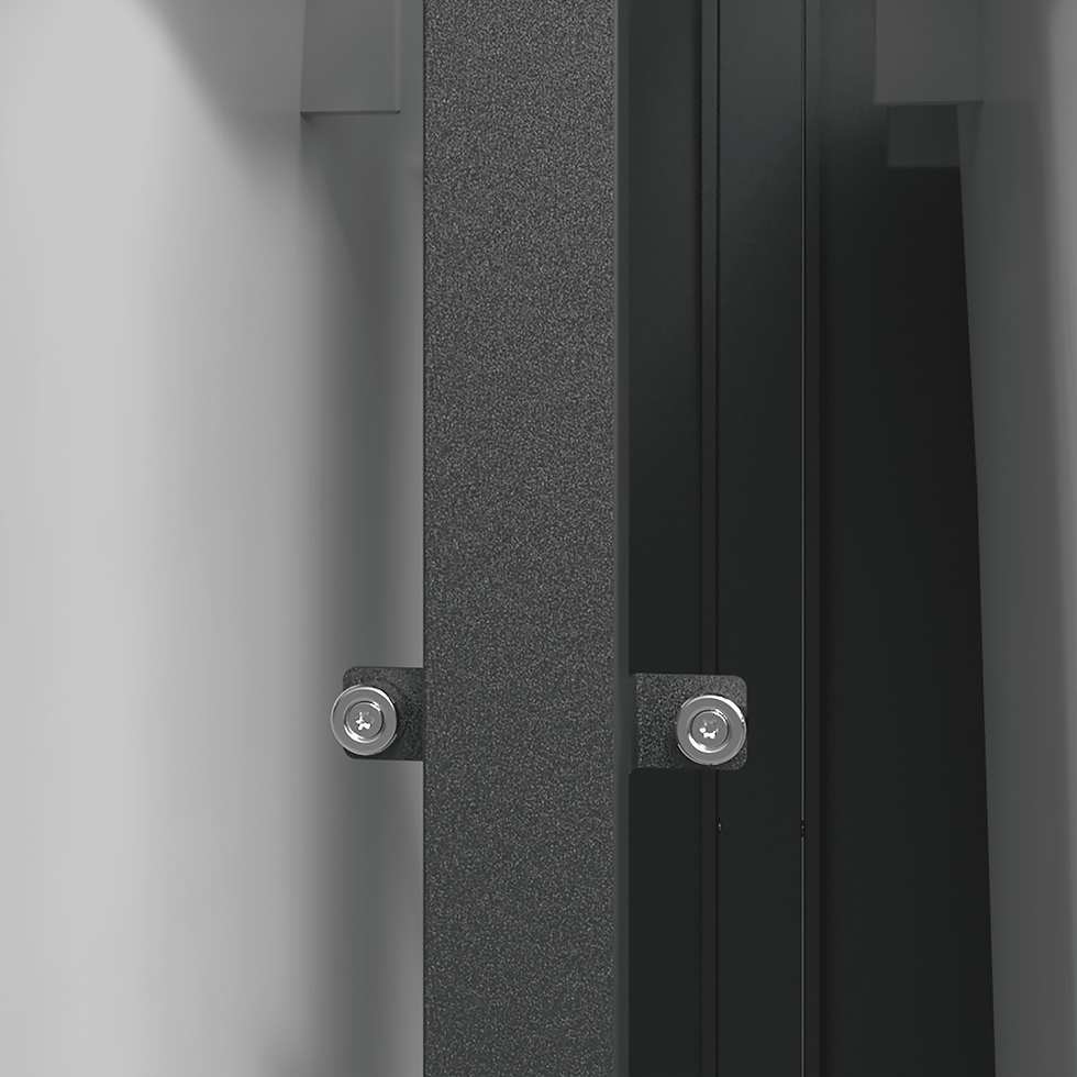 Thumbnail: Outdoor Double Wheelie Bin Storage with Lid - Charcoal