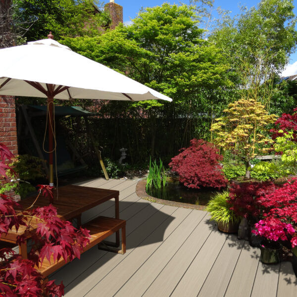 Thumbnail: HD Deck Pro Wide Composite Decking Board - Champagne 3.6m