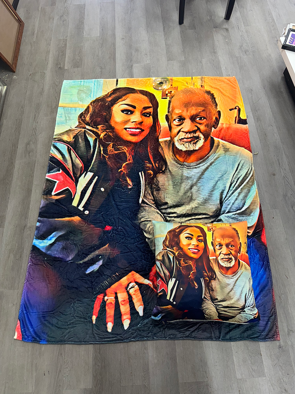 Thumbnail: Xxl blanket 80x60 fits up to 6 pictures (PLEASE READ INSTRUCTIONS BELOW )