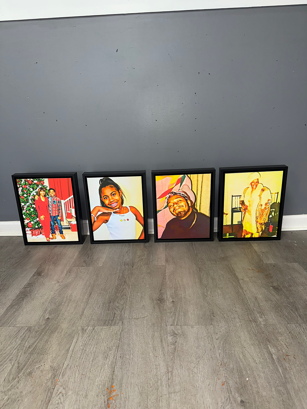 Thumbnail: 11x14 boxed framed canvas 