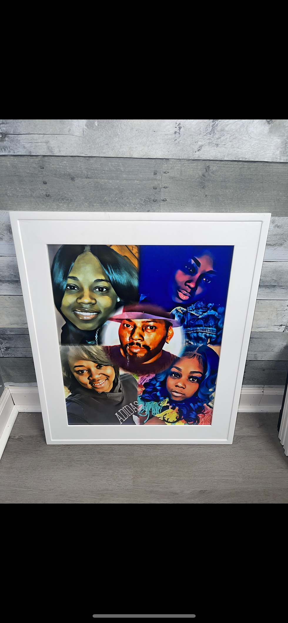 Thumbnail: Glass 16x20 create your own collage up to 5 pics 🖼️ READ INSTRUCTIONS BELOW👇🏾