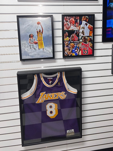 24x30 GLASS Framed Jersey PLEASE READ INSTRUCTIONS BELOW