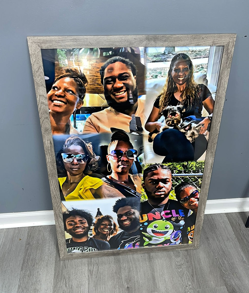 Thumbnail: Custom 24x36 oil print🖼️fits up to 6 photos👉🏻PLEASE READ INSTRUCTIONS BELOW
