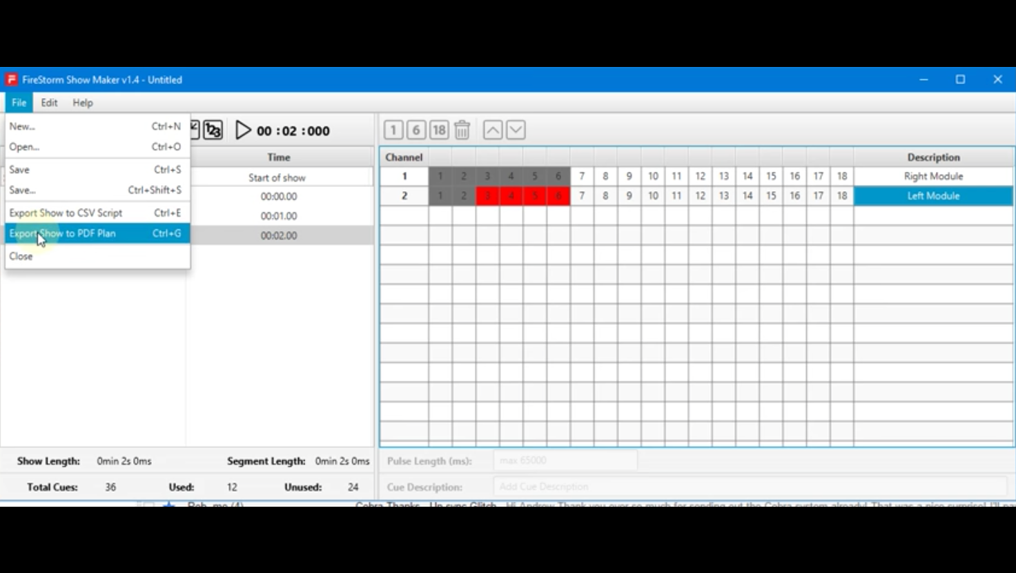 FireStorm Show Maker Software
