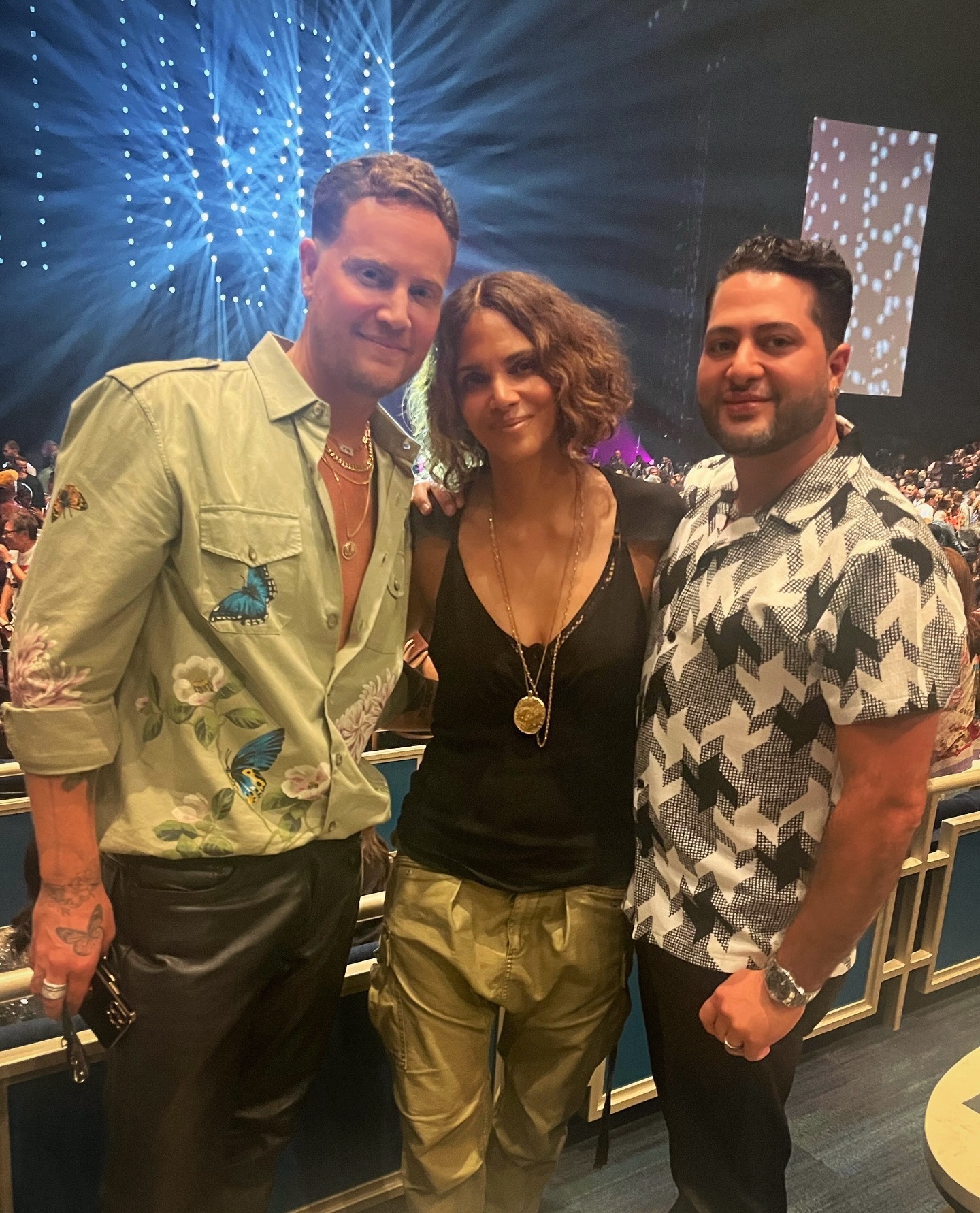 Walid Chaya & Halle Berry Backstage with Mariah Carey and Friends 2024