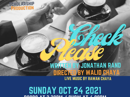 Get Tickets! Oct. 24, 2021 Show & Creatives Mixer "Check Please" At The Zephyr Theatre (WeHo)