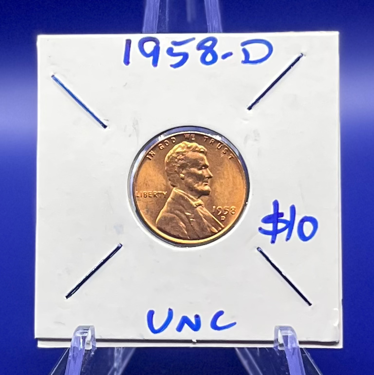 1958-D UNC Lincoln Cent
