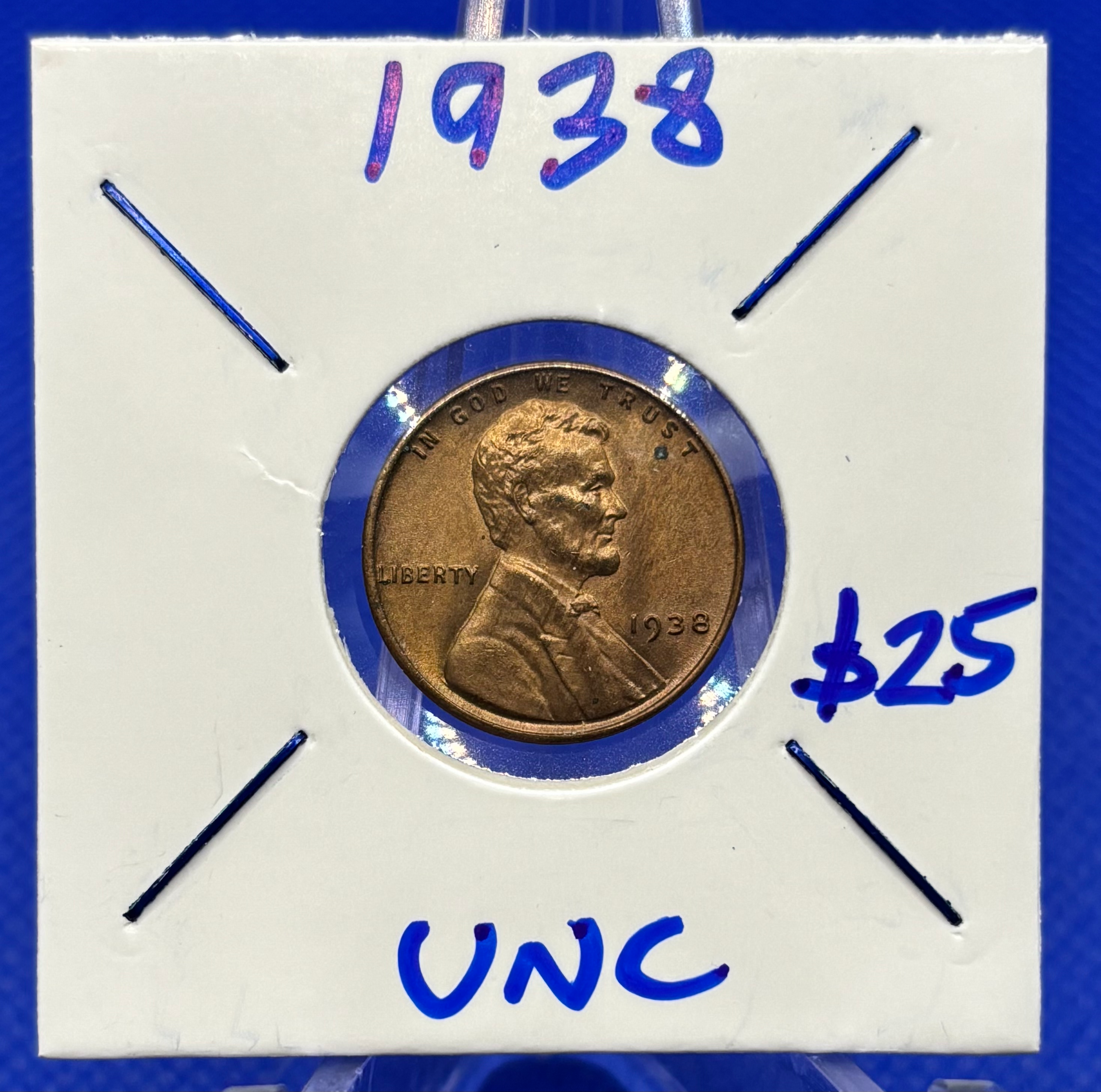 1938 UNC Wheat Cent