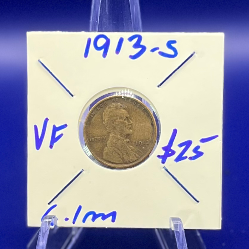 1913 S Wheat Cent