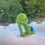 Thumbnail: Zen Alien in King Pigeon pose: connect to cosmic consciousness