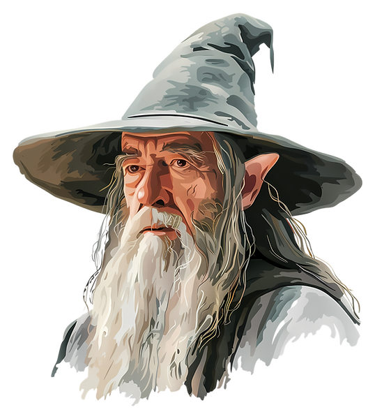 Imagem de um mago (Gandalf)