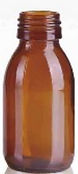 Envase Frasco de vidrio 100ml boca 28 Levin