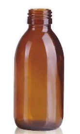 Envase Frasco de vidrio 200ml boca 28 Levin