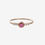 Miniature : Bague Emm cab de grenat rhodolite et diamants, or rose 18k