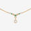 Miniature : Collier Iséa tsavorite, or jaune 18k