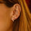Miniature : Boucle d'oreille chic grimpante, or 18k