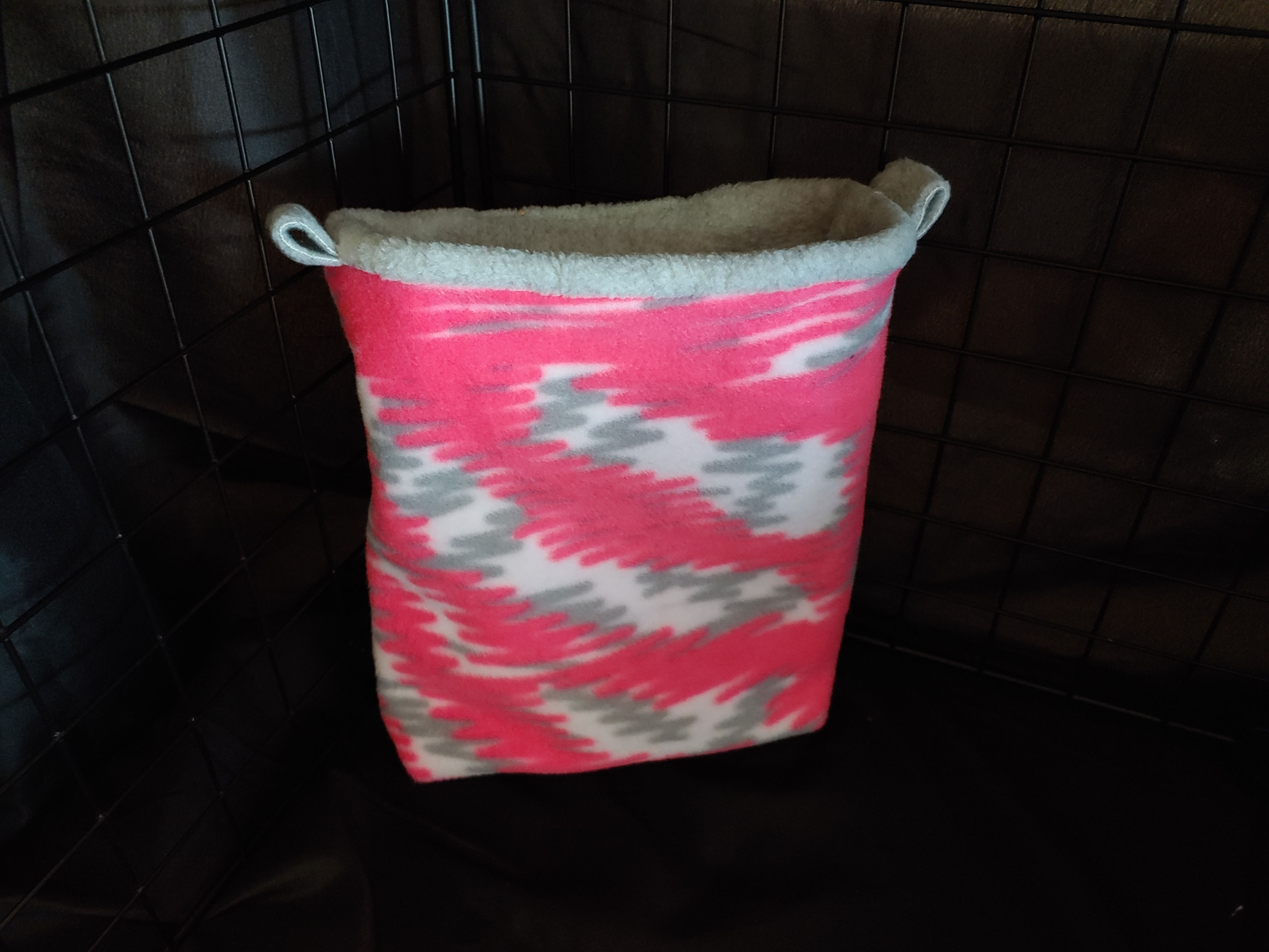 Pink/Light Grey Electric Pouch