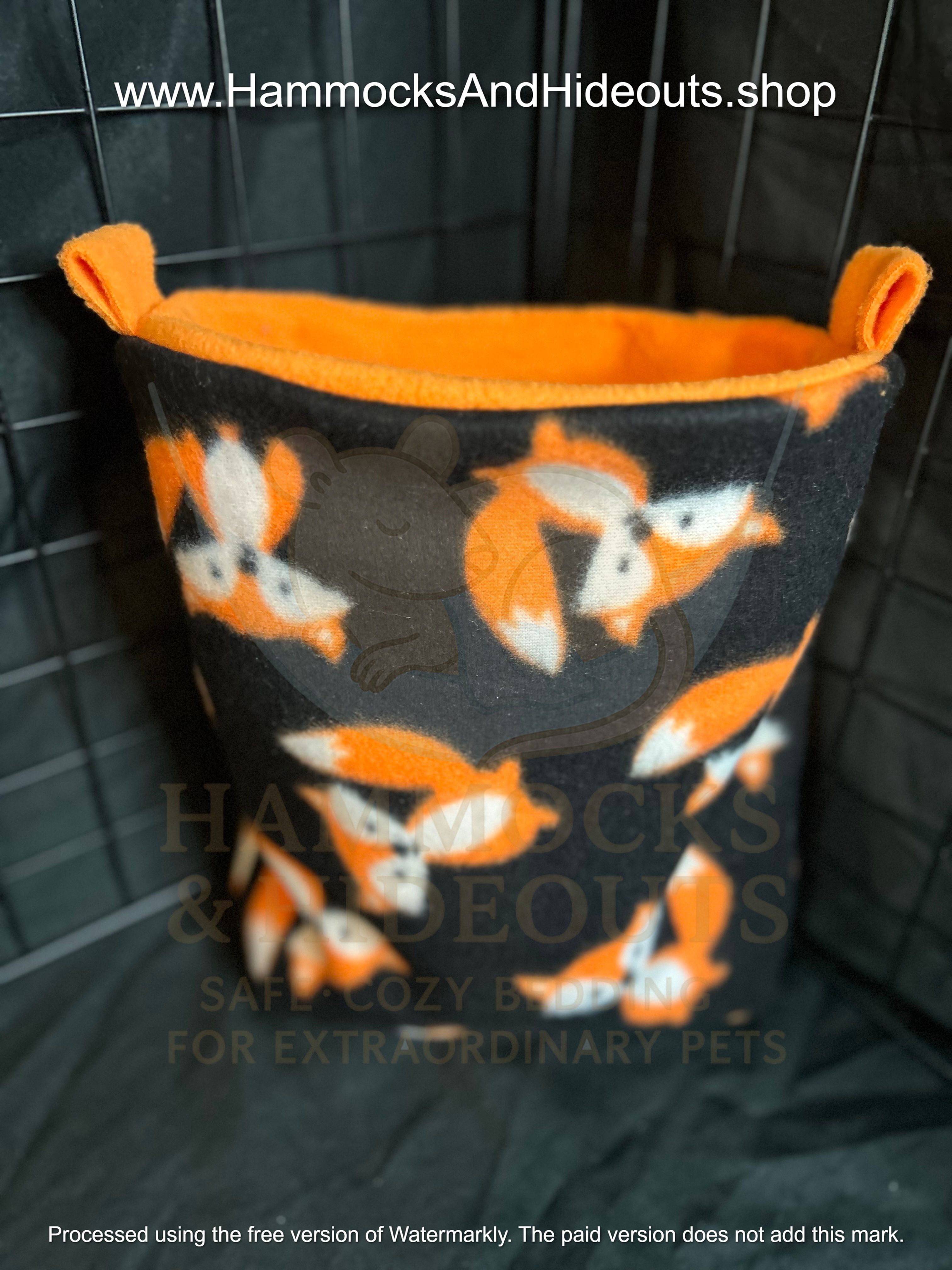 Foxes on Orange Colony Pouch